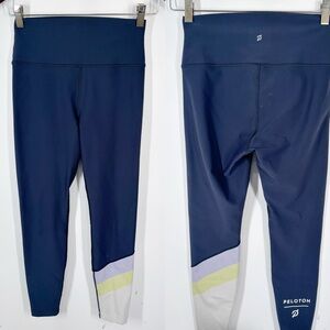 Peloton Women’s Leggings Size Small Grey Yellow Purple Ankle Q2